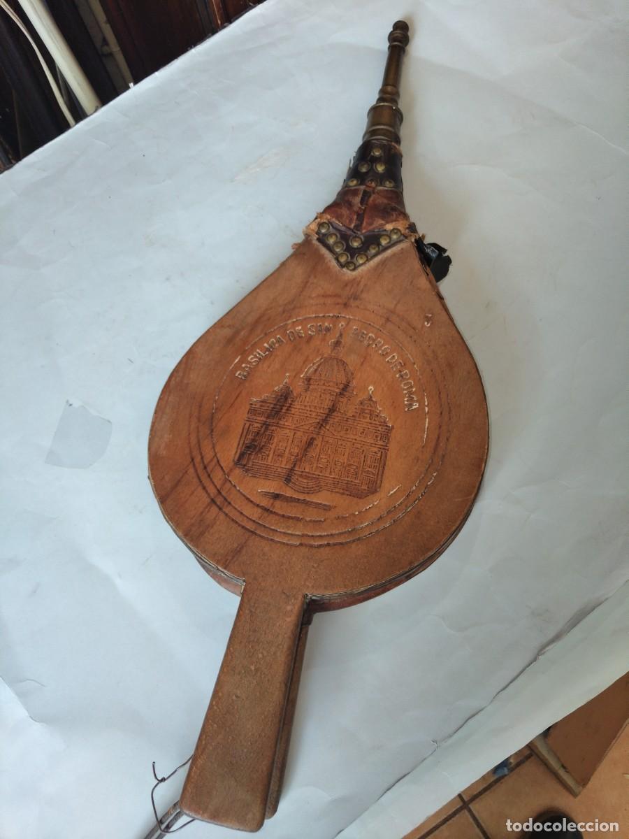 Antig&uuml;edades: Gran fuelle de mano antiguo Madera y metal