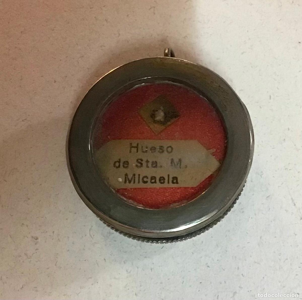 Antig&uuml;edades: SANTA MAR&Iacute;A MICAELA, RELICARIO DE PLATA