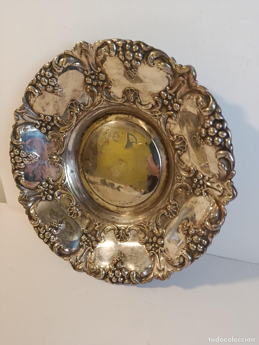Antig&uuml;edades: PLATO PLATEADO VINTAGE MARCA ALCOR