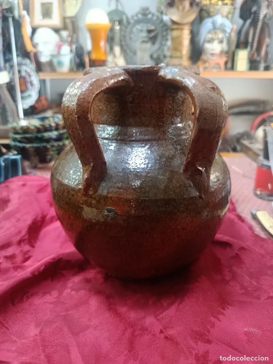 Antig&uuml;edades: Peque&ntilde;a orza antigua de cer&aacute;mica de Arag&oacute;n.