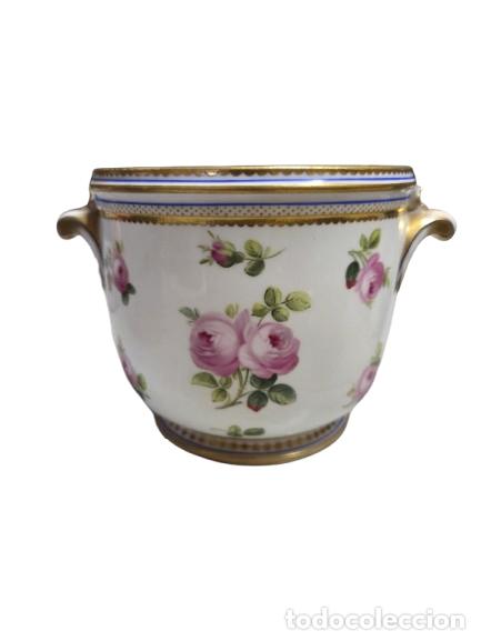 Antig&uuml;edades: Refrescador, Enfriador de Copas de Vino - Fresquera Porcelana Inglesa Mintons - 1891 i 1912