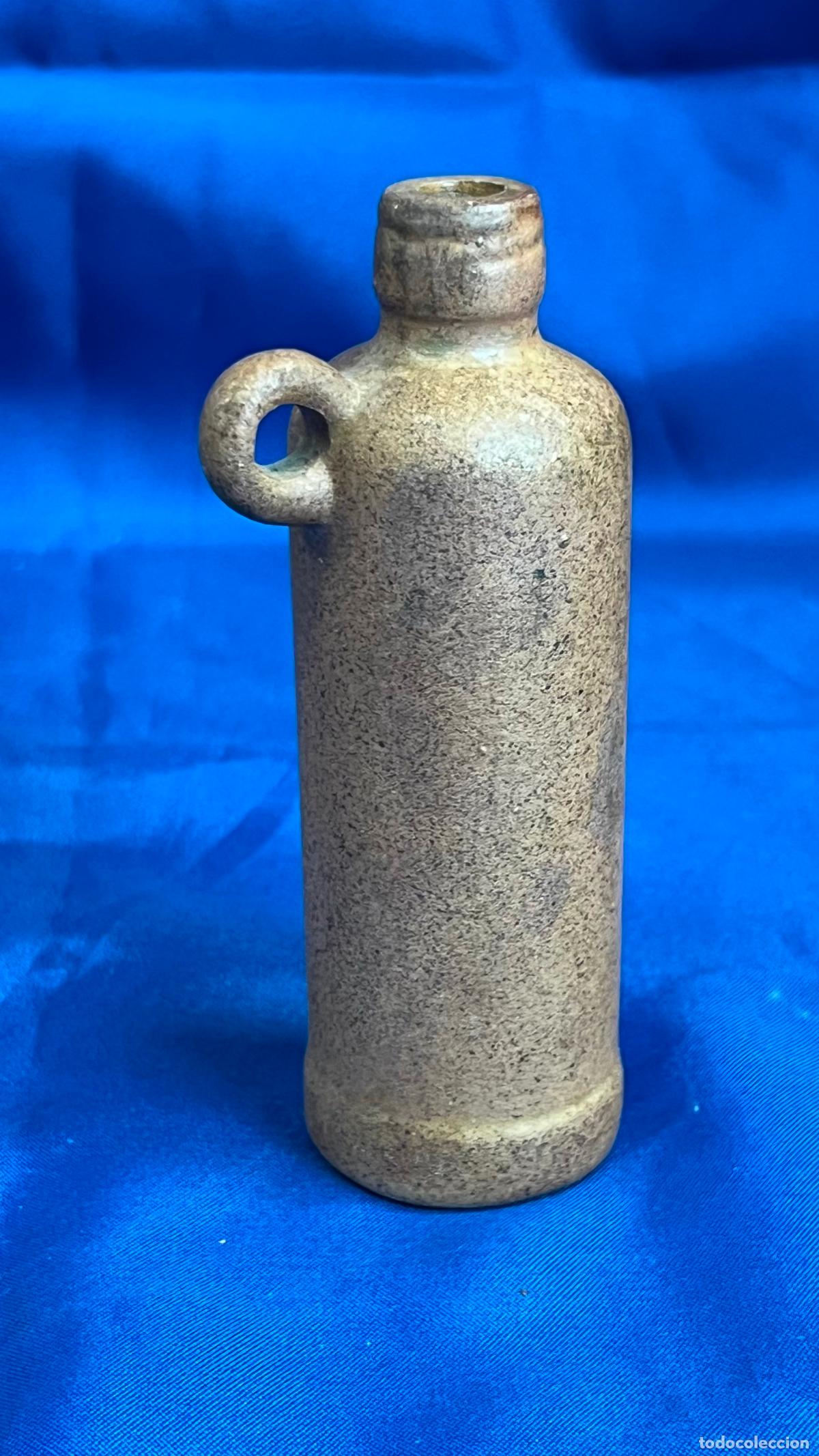 Antig&uuml;edades: ANTIGUA BOTELLA / LICORERA DE GRES VINTAGE - CER&Aacute;MICA DE VALDEMORILLO S.A. - DISE&Ntilde;O DE &Eacute;POCA CON MAR