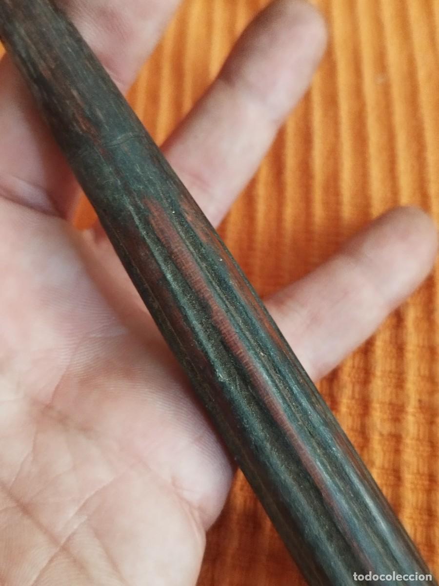 Antig&uuml;edades: Antiguo mango pieza, objeto de madera a identificar. - Foto 3