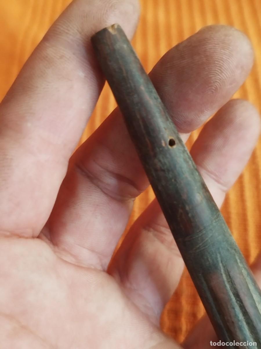 Antig&uuml;edades: Antiguo mango pieza, objeto de madera a identificar. - Foto 4