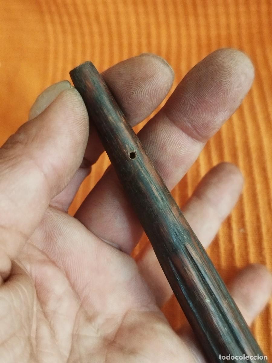 Antig&uuml;edades: Antiguo mango pieza, objeto de madera a identificar. - Foto 6