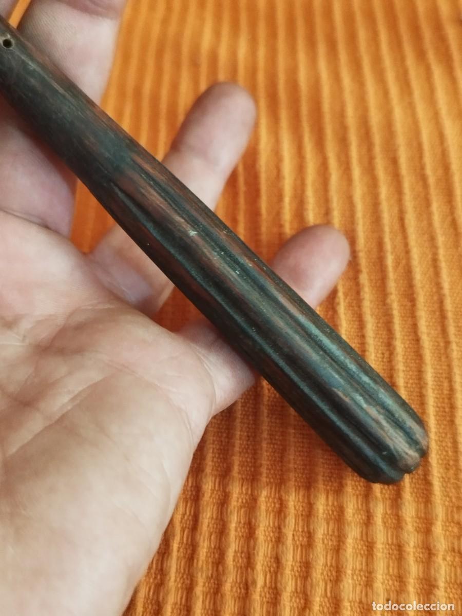 Antig&uuml;edades: Antiguo mango pieza, objeto de madera a identificar. - Foto 7