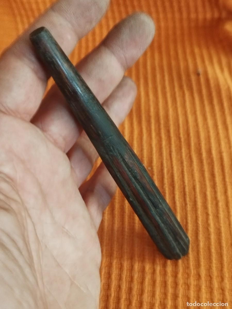 Antig&uuml;edades: Antiguo mango pieza, objeto de madera a identificar. - Foto 8