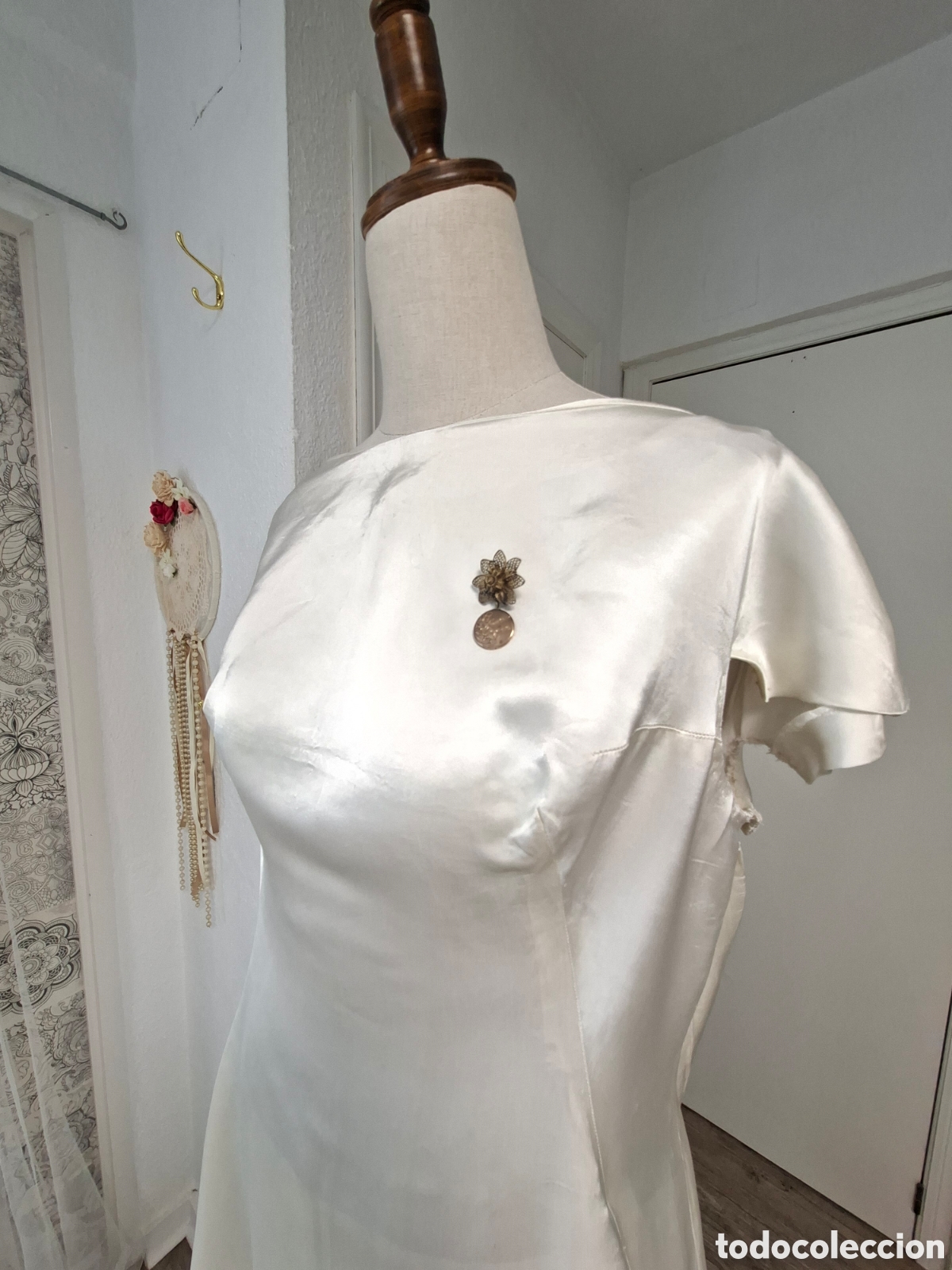 Antig&uuml;edades: Vestido Novia A&ntilde;o 1925 - Foto 7