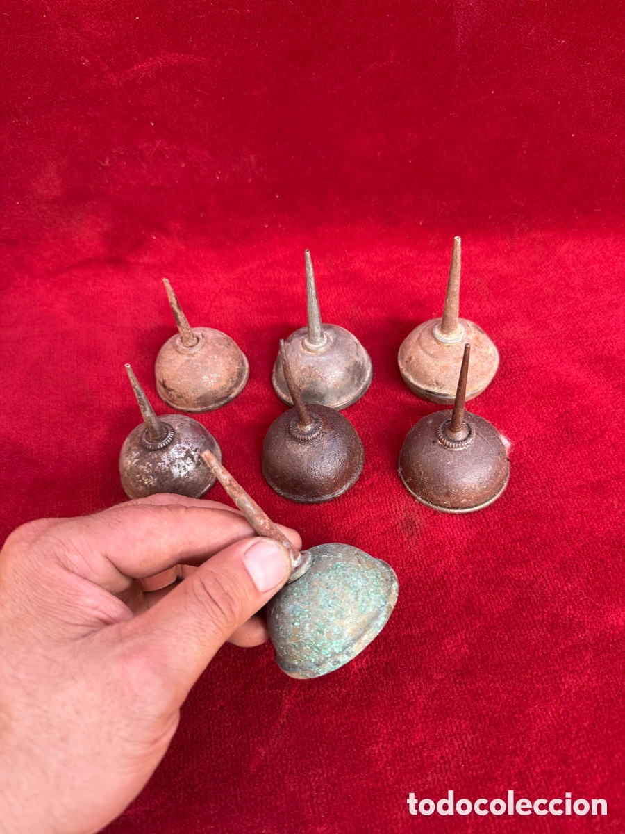 Antig&uuml;edades: Gran lote de aceiteras antiguas de maquina de coser!