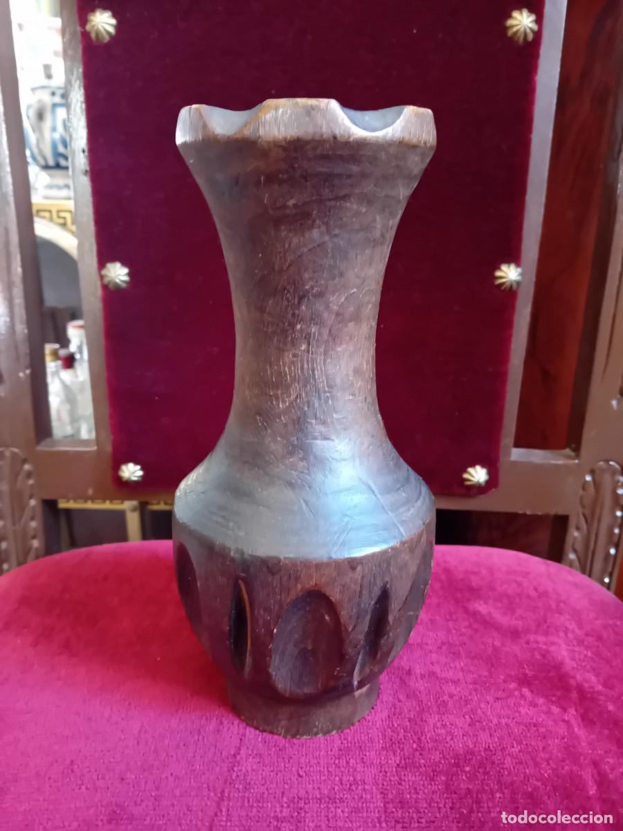 Antig&uuml;edades: Jarr&oacute;n de madera espa&ntilde;ol d&eacute;cada de los 60