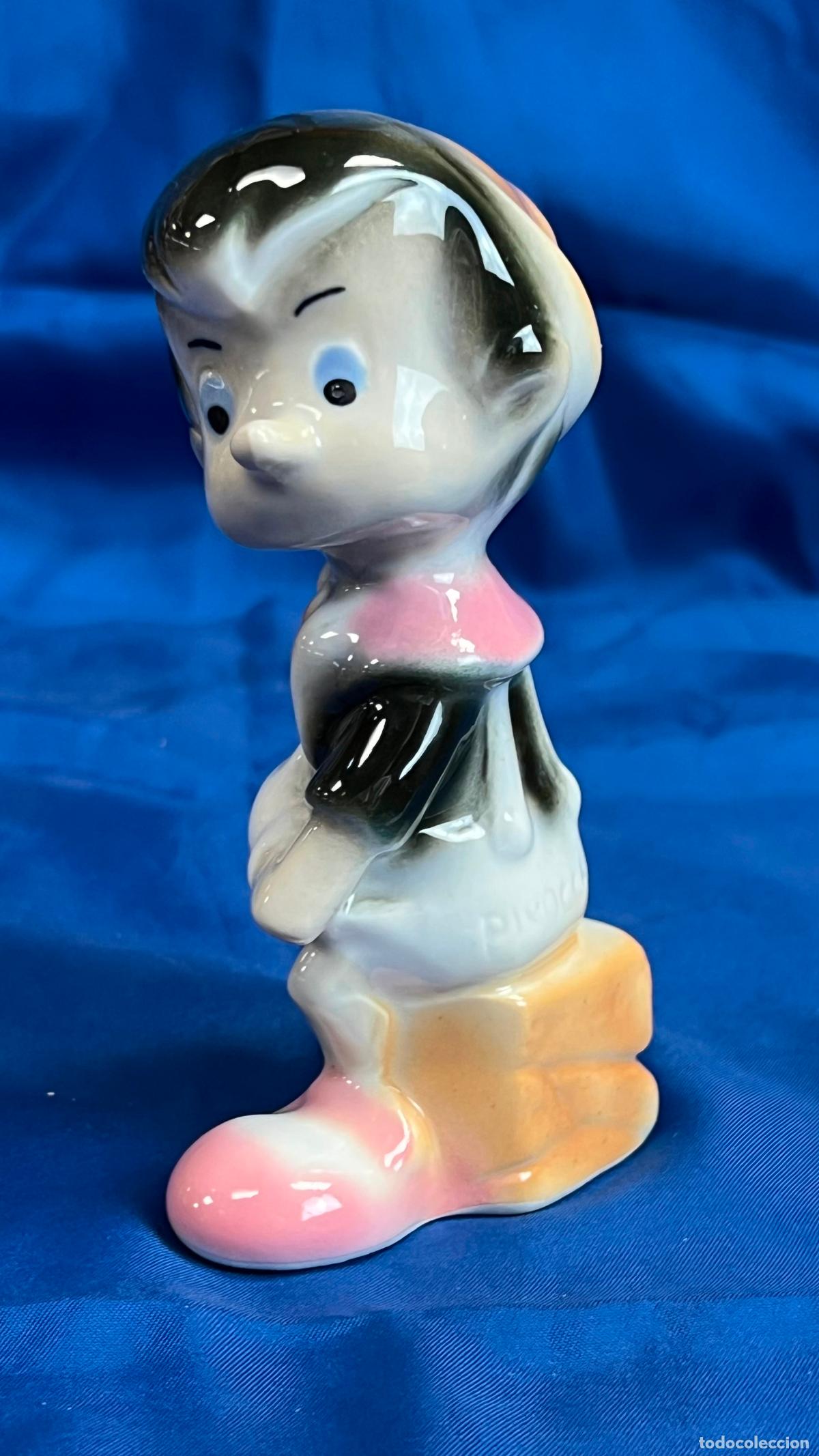 Antig&uuml;edades: ANTIGUA FIGURA DE PINOCHO EN PORCELANA ORIGINAL WALT DISNEY PRODUCTIONS - MADE IN SPAIN -