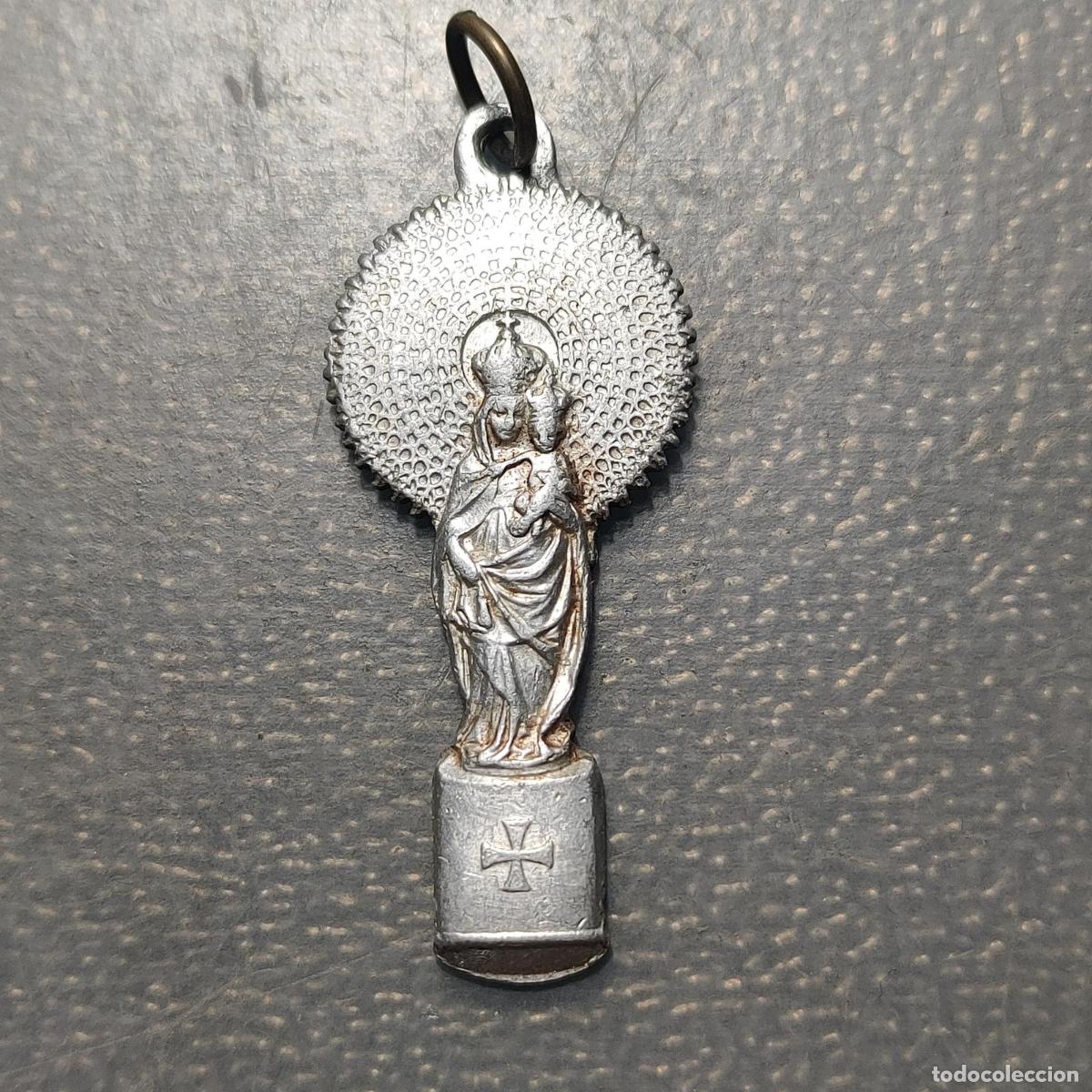 Antig&uuml;edades: MEDALLA RELIGIOSA ZARAGOZA VIRGEN DEL PILAR ALUMINIO