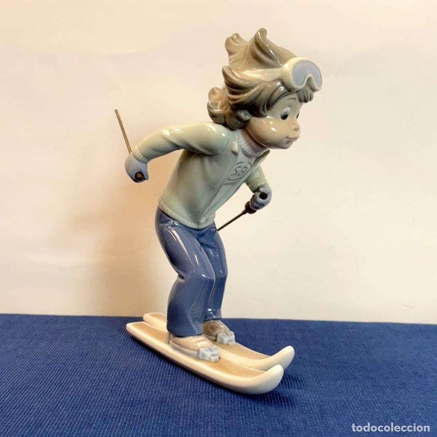 Antig&uuml;edades: Porcelana Lladr&oacute; Esquiador