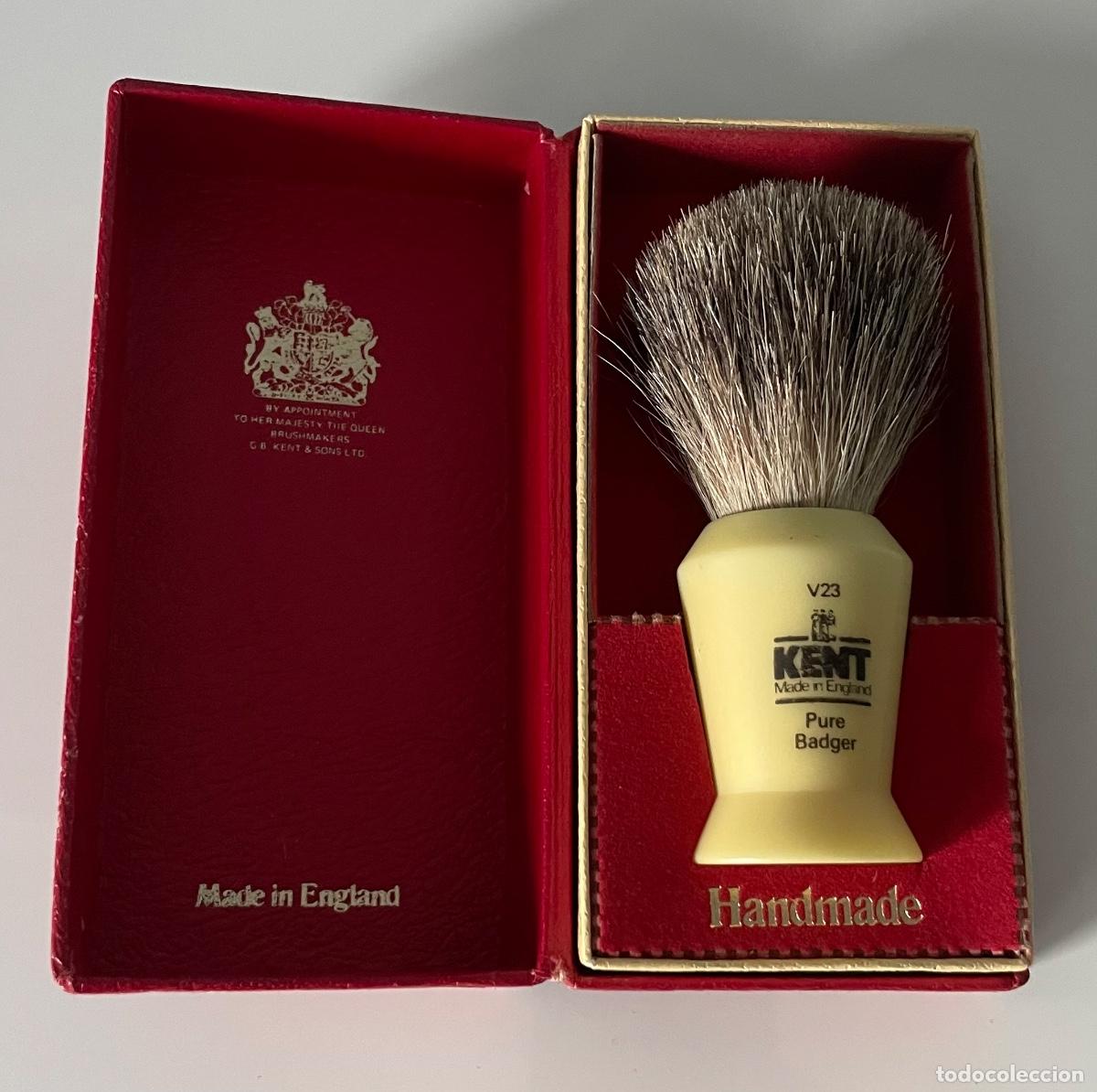 Antig&uuml;edades: Brocha de afeitar vintage Kent V23 Pure Badger / Vintage Shaving Brush