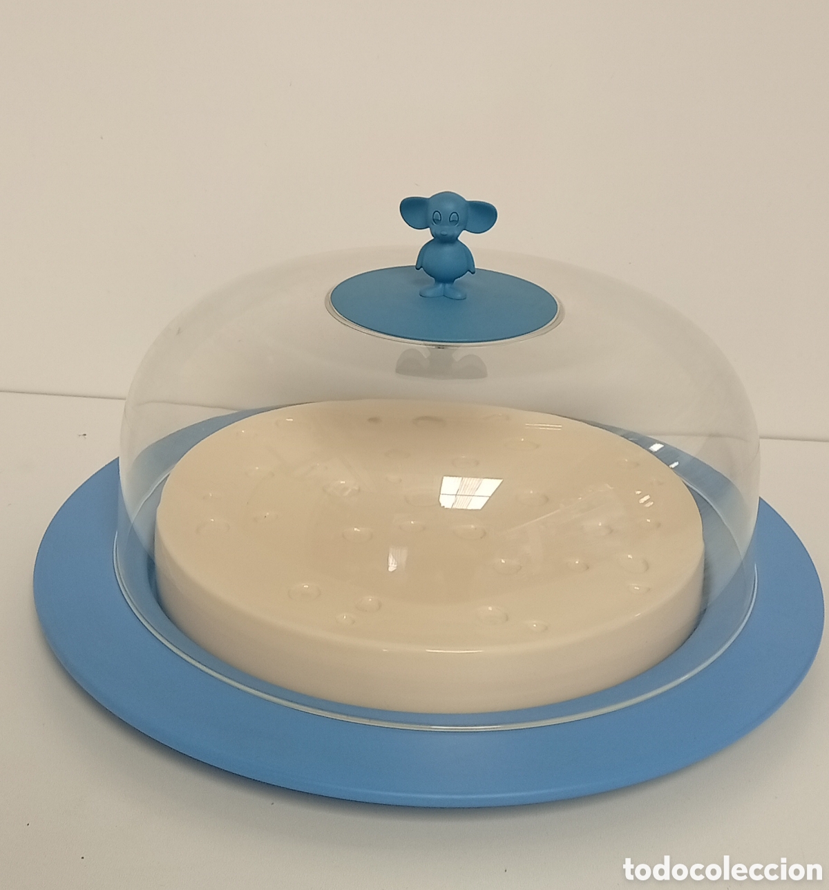 Oggetti Antichi: QUESERA/TARTERA PORCELANA, HIERRO Y VIDRIO ALESSI