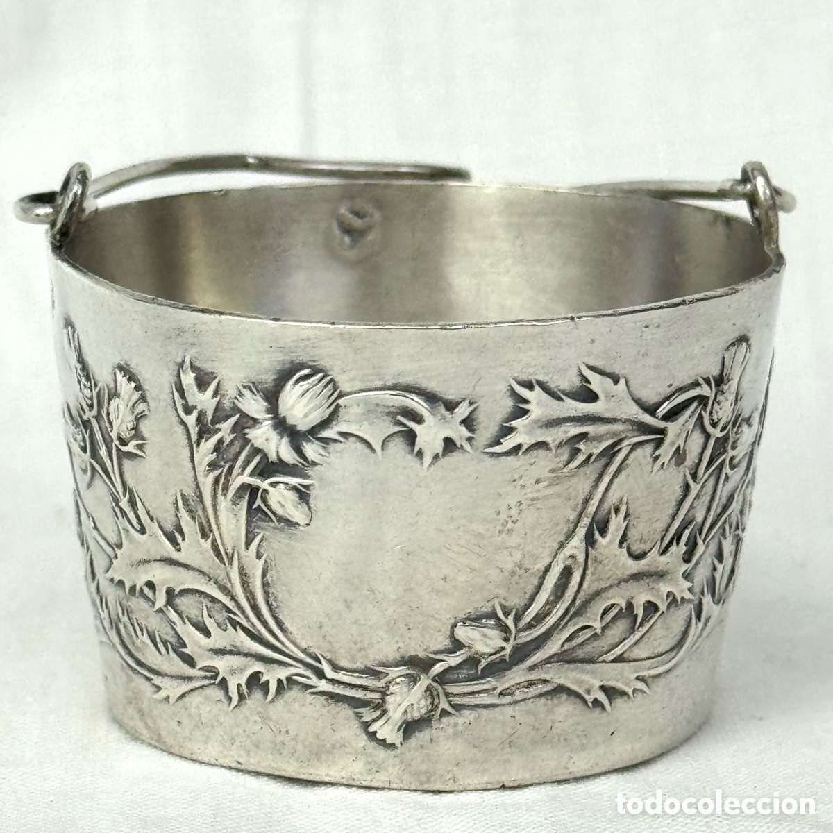 Antiguidades: ANTIGUO COLADOR FILTRO NOUVEAU PLATA LEY BOULENGER XIX - XX FRANCIA INFUSION TE CAFE FORMA CESTA