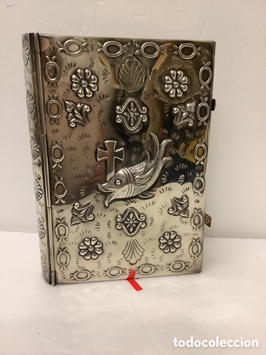 Antig&uuml;edades: ESPECTACULAR BIBLIA DE JERUSALEN CON CUBIERTAS EN PLATA LEY - DESCLEE DE BROWER