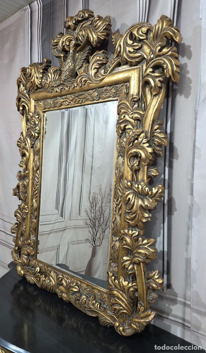 Antig&uuml;edades: Consola y espejo en pan de oro, estilo barroco - Foto 10