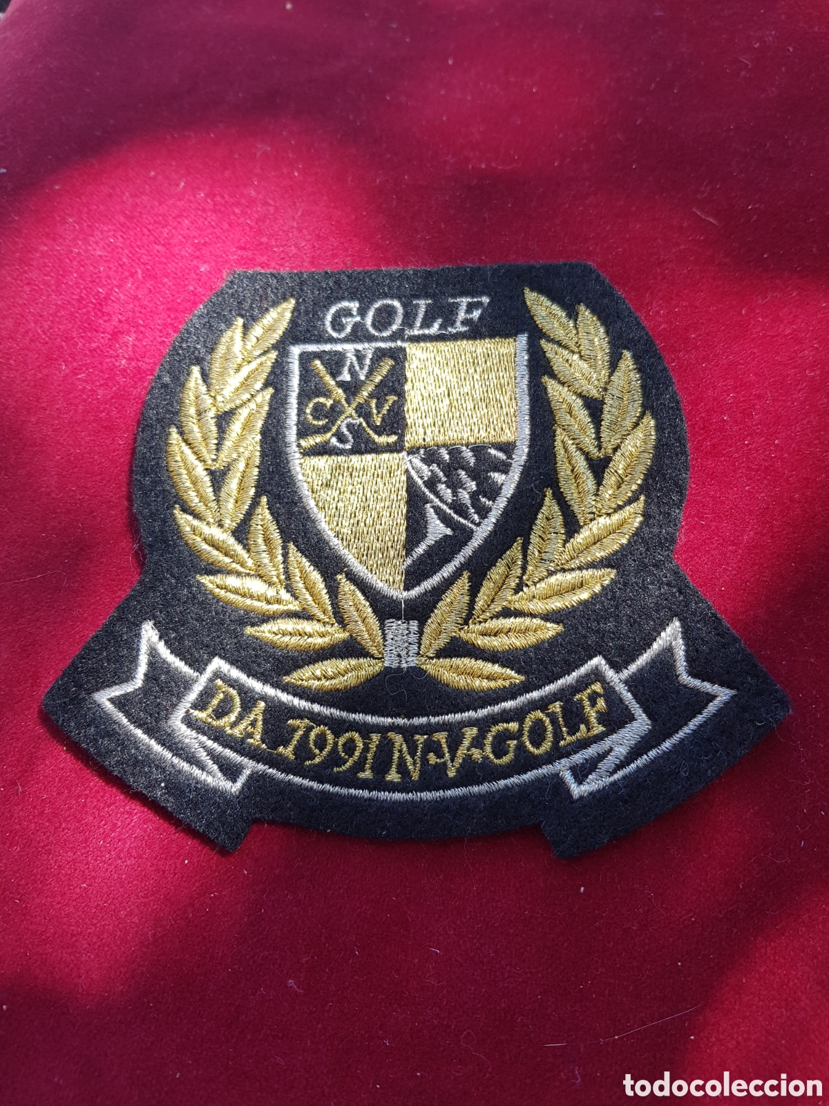 Antig&uuml;edades: ANTIGUA PARCHE BORDADO GOLF 1991