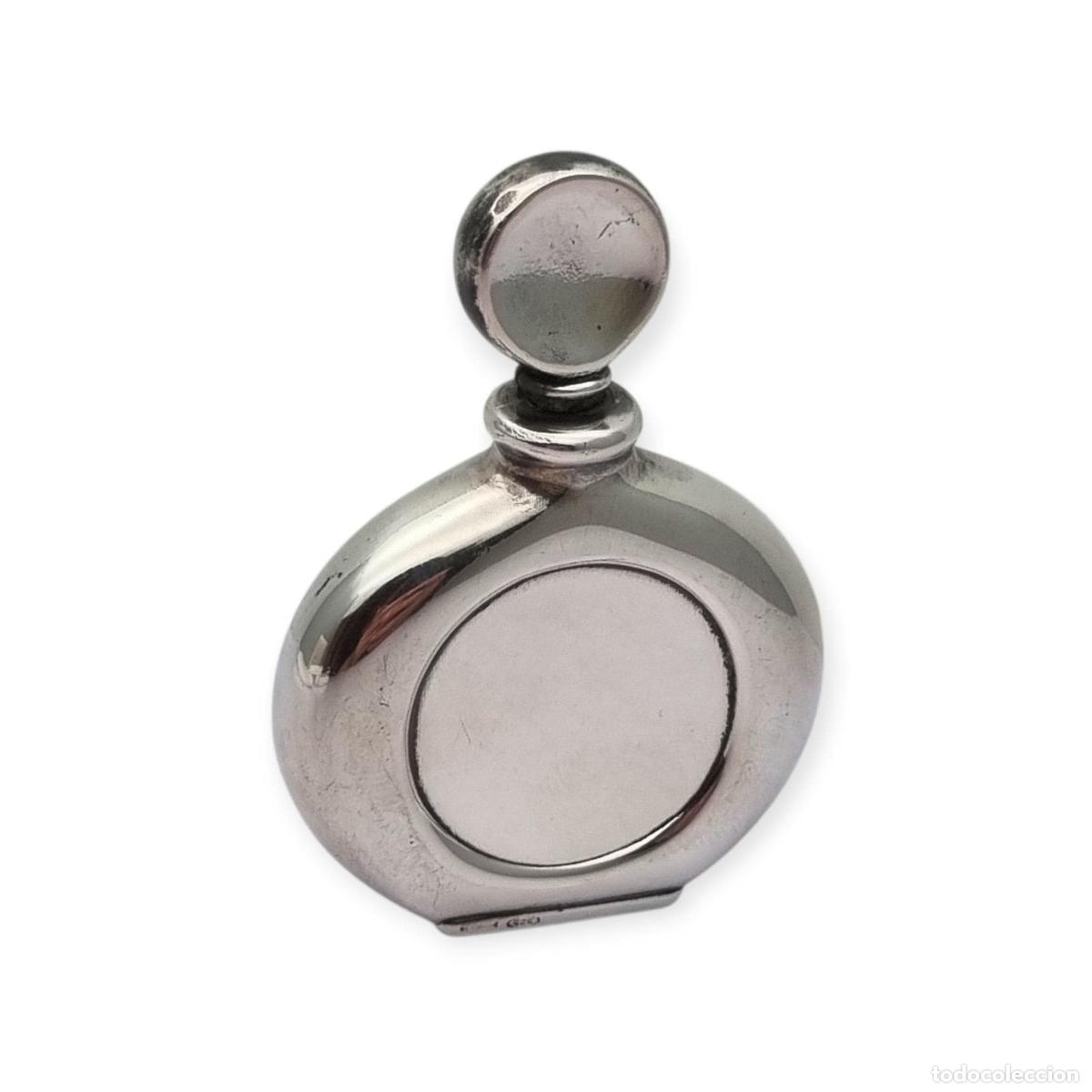 Antig&uuml;edades: Frasco de perfume en plata 925, estilo cl&aacute;sico elegante, Italia, a&ntilde;os 50-60