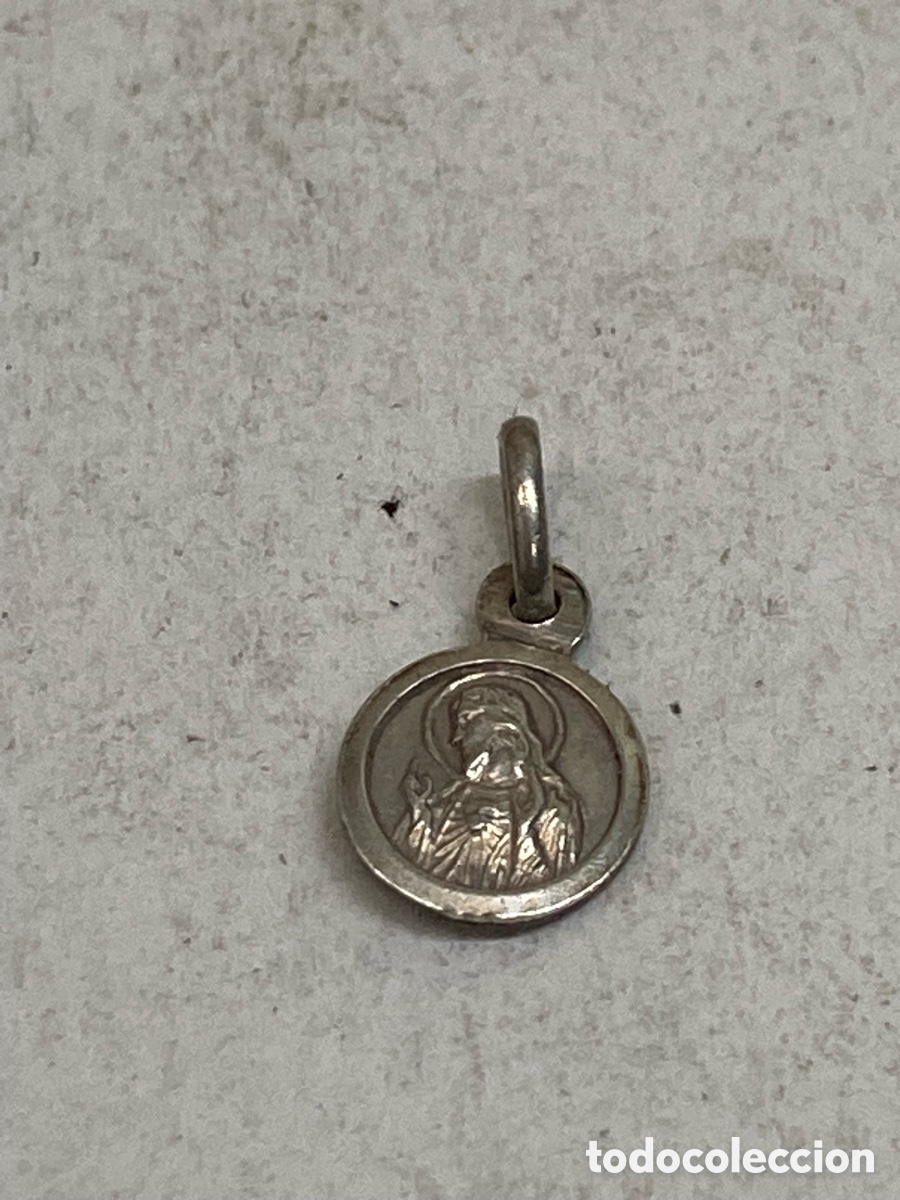 Antig&uuml;edades: Medalla de plata religiosa C600 - Foto 2
