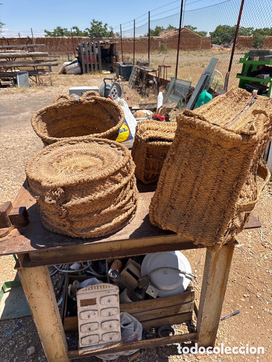 Antig&uuml;edades: Lote de piezas de esparto - Foto 1