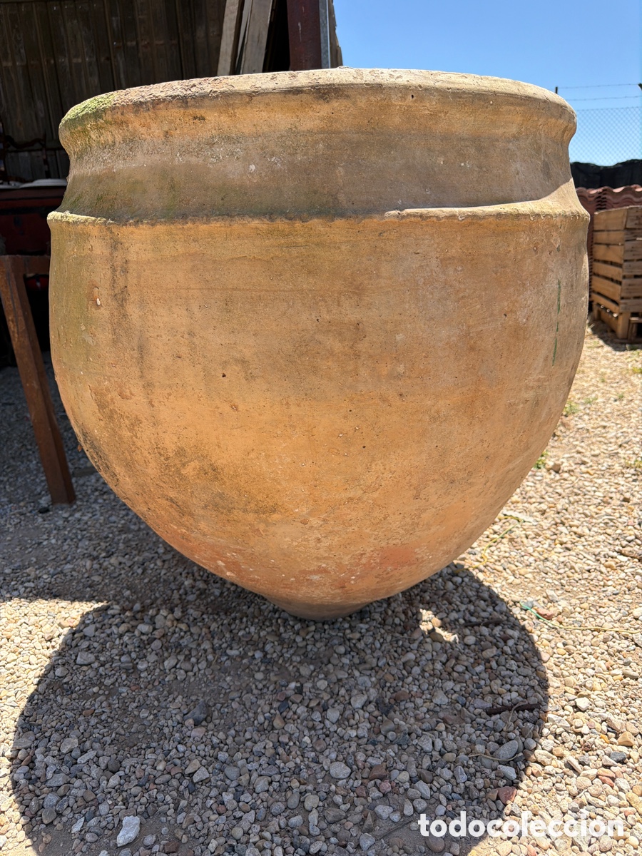 Antig&uuml;edades: Tinajon de barro de la alfarer&iacute;a manchega de Villarobledo
