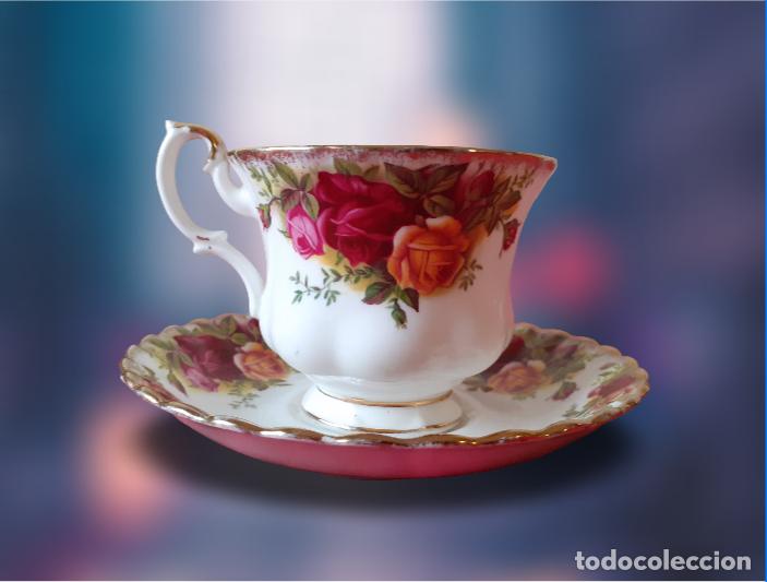 Antig&uuml;edades: Set Taza y Platillo Royal Albert Old Country Roses