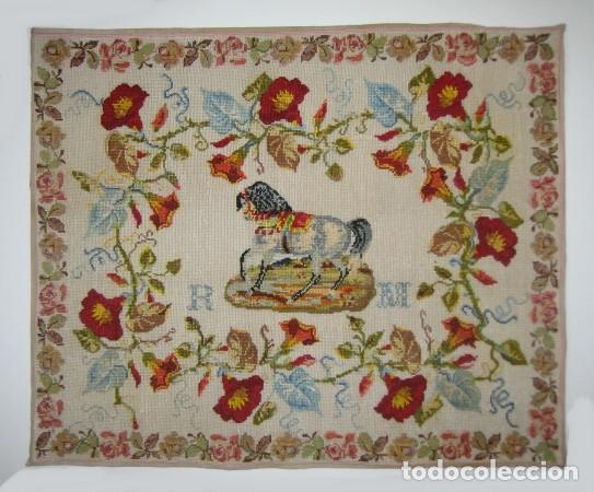 Antig&uuml;edades: ANTIGUO BORDADO. PETIT POINT. MURCIA. PPIOS DEL SIGLO XX, HACIA 1905-1910. PIDA EL DESCUENTO DEL 50%