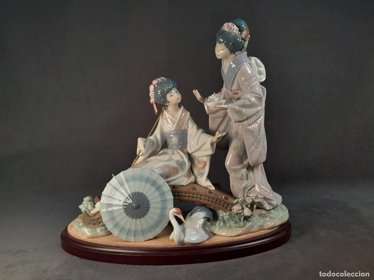 Antig&uuml;edades: FIGURA DE PORCELANA ESMALTADA JAPONESA. N&ordm; 1445.LLADR&Oacute;.1984