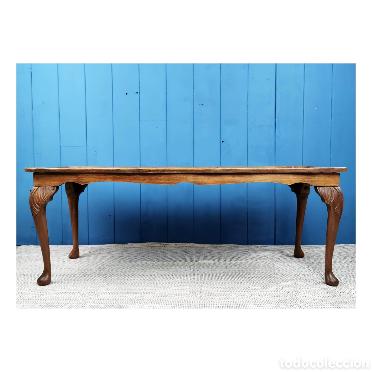 Antig&uuml;edades: Mesa centro estilo Reina Ana - Foto 2