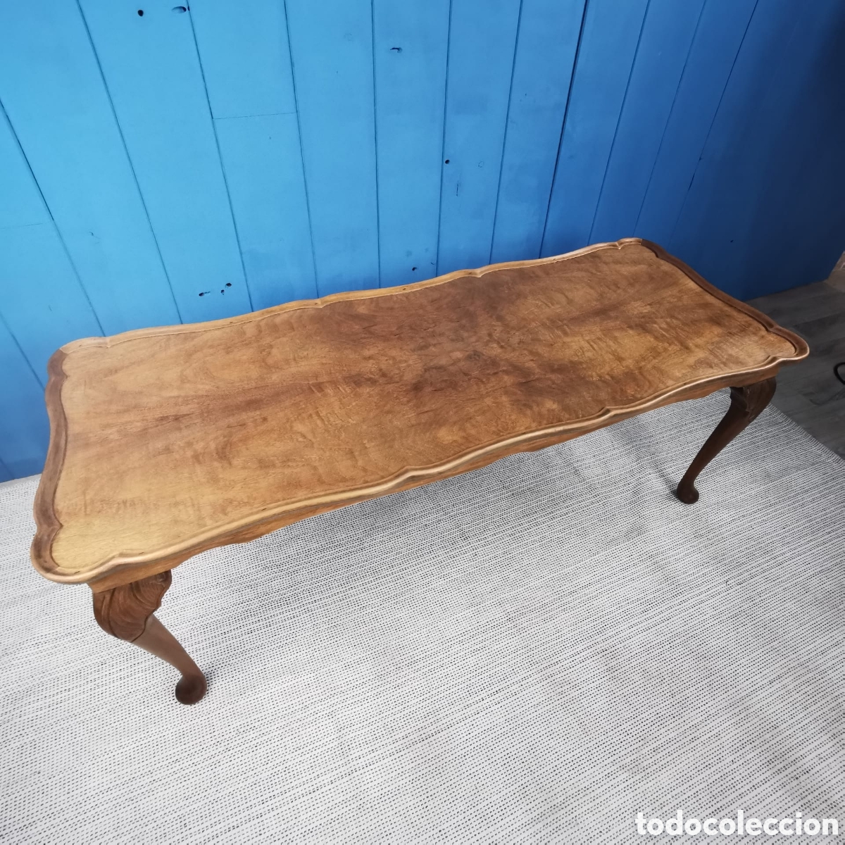 Antig&uuml;edades: Mesa centro estilo Reina Ana - Foto 3