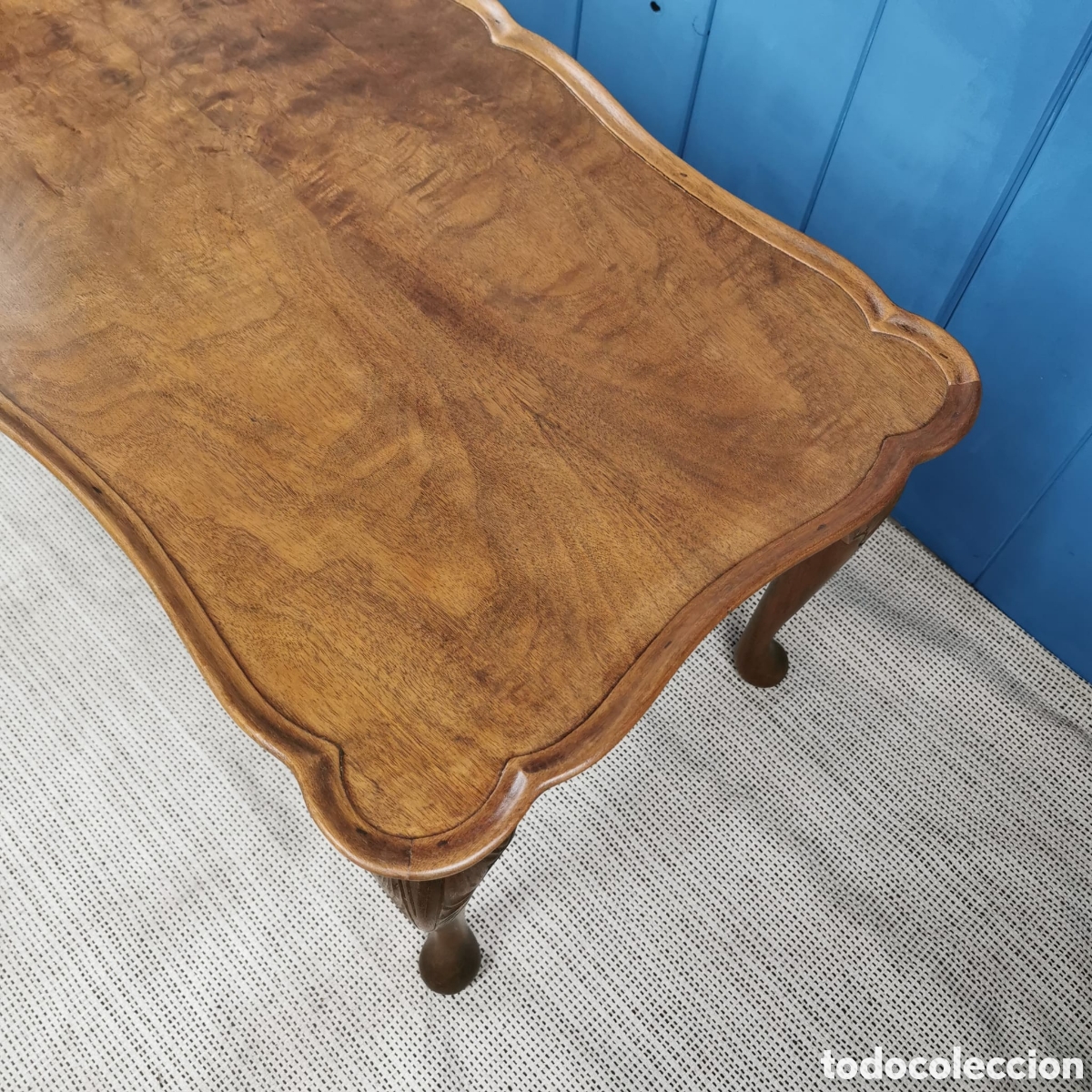 Antig&uuml;edades: Mesa centro estilo Reina Ana - Foto 14