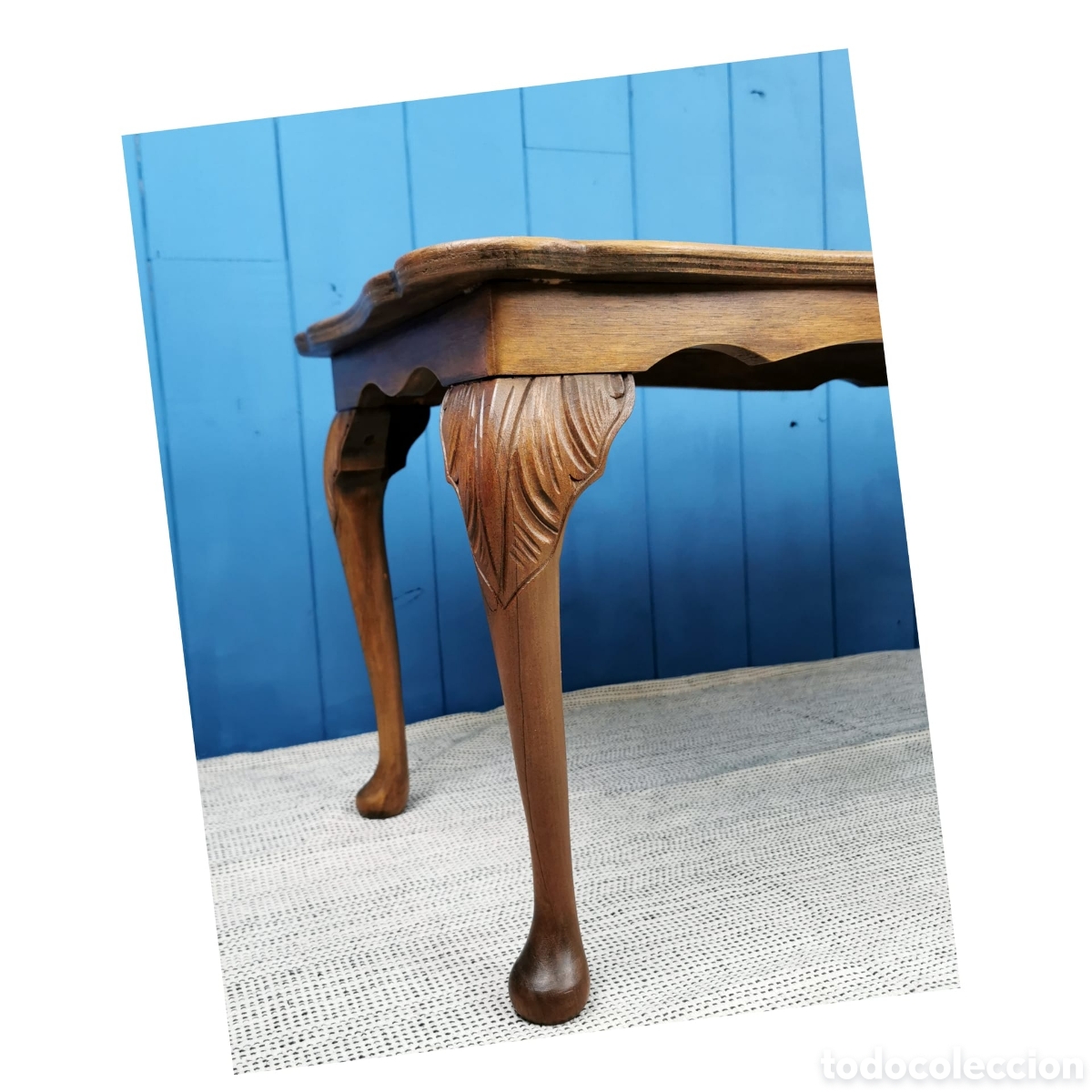 Antig&uuml;edades: Mesa centro estilo Reina Ana - Foto 15