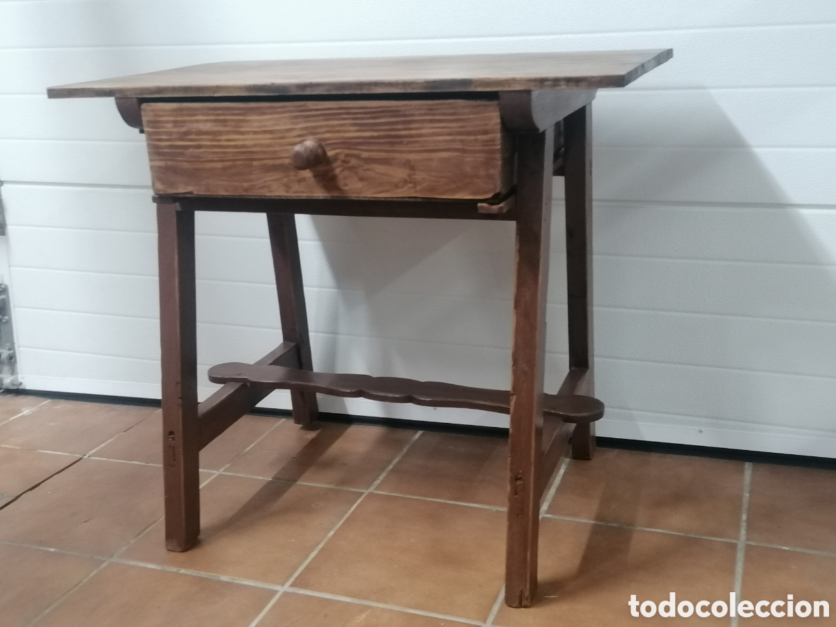 Antig&uuml;edades: Mesa tocinera antigua - Foto 3
