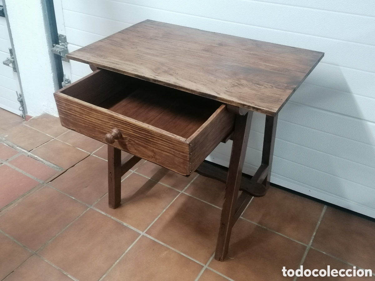 Antig&uuml;edades: Mesa tocinera antigua - Foto 4