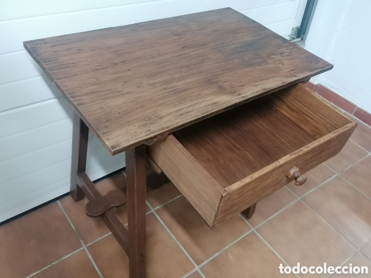 Antig&uuml;edades: Mesa tocinera antigua - Foto 5