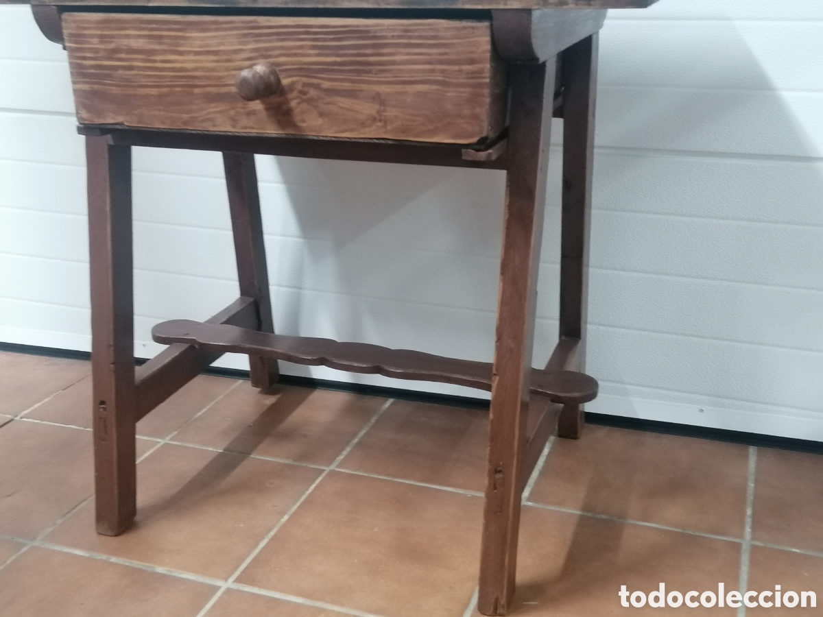 Antig&uuml;edades: Mesa tocinera antigua - Foto 8