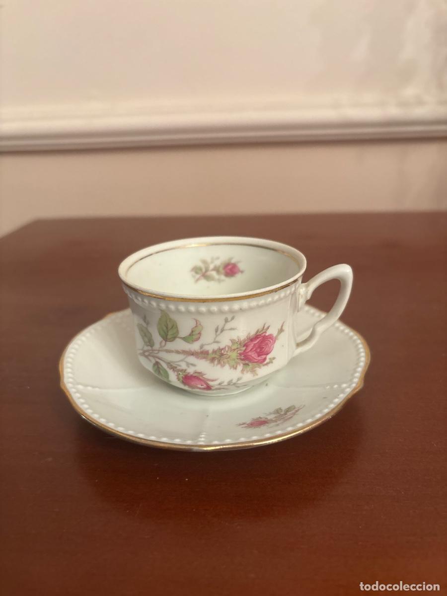 Antig&uuml;edades: Taza de porcelana Santa Clara