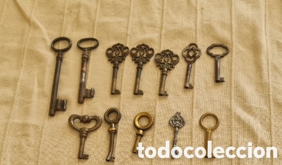Antig&uuml;edades: Colecci&oacute;n 12 Llaves S.XVIII-XIX Hierro Forjado
