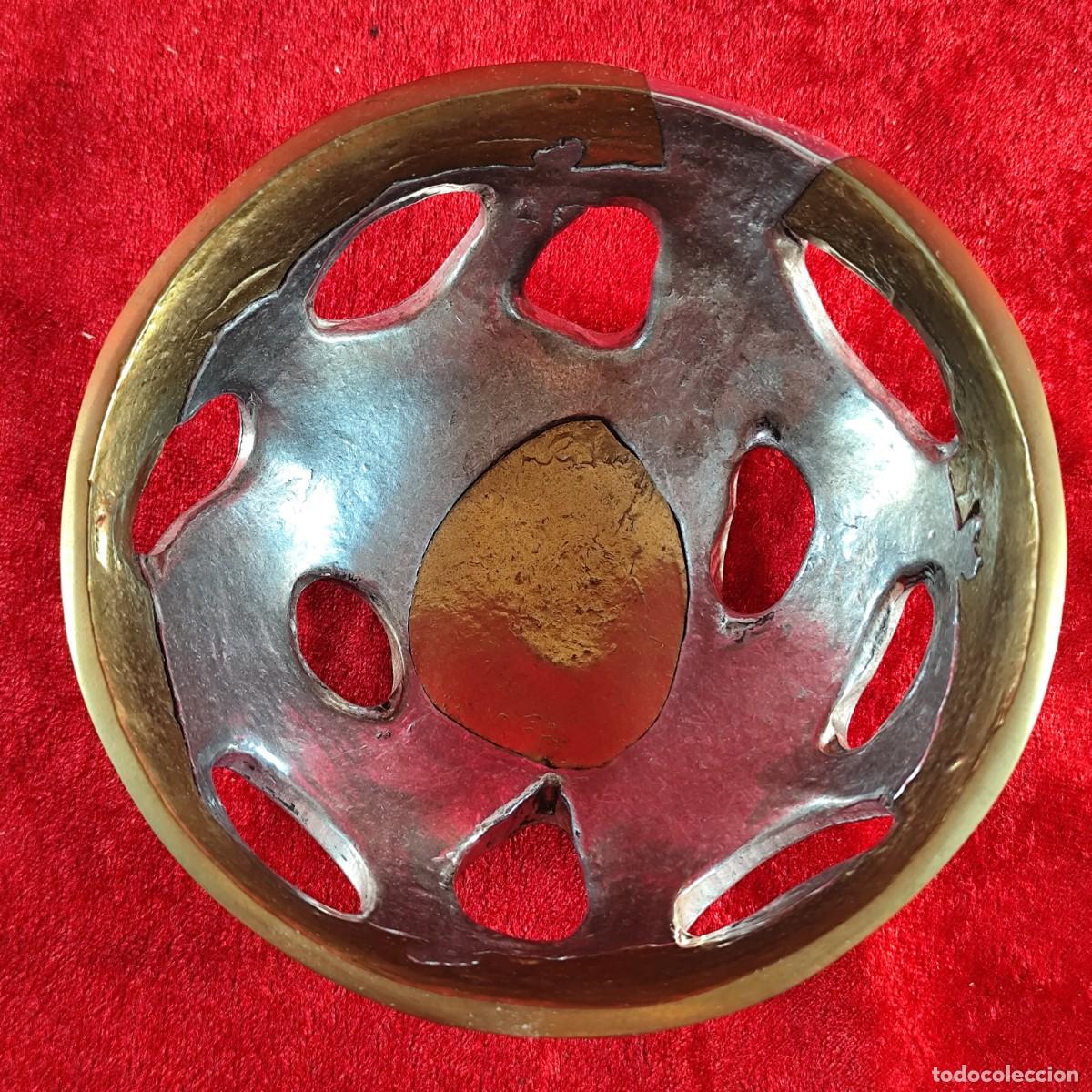 Antig&uuml;edades: DAVID MARSHALL DISE&Ntilde;OS - CENTRO DE MESA DISE&Ntilde;O BICOLOR EN BRONCE Y METAL - 12,5 CM - PIEZA DE MUSEO