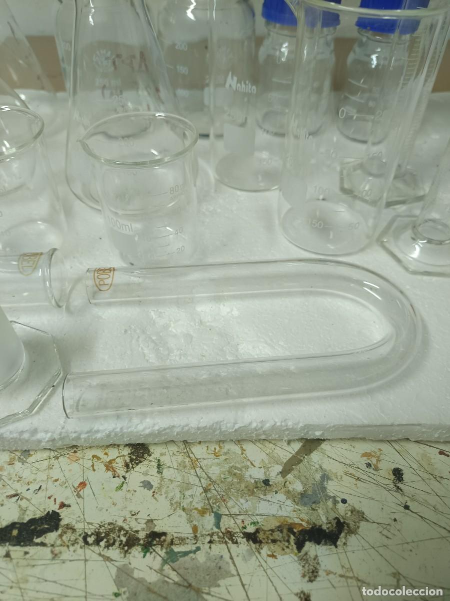 Antig&uuml;edades: Lote de objetos de laboratorio cristal - Foto 5