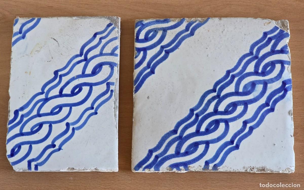Antiquit&eacute;s: Antiguas Baldosas Decoraci&oacute;n Azul - Azulejos