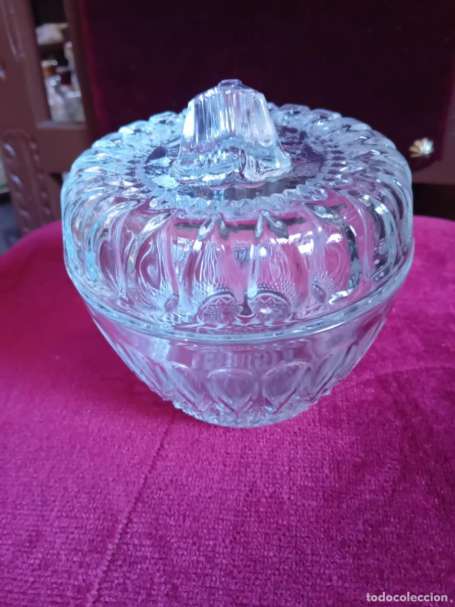 Antig&uuml;edades: Azucarero de cristal tallado - Foto 1
