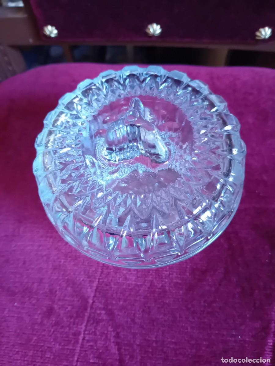 Antig&uuml;edades: Azucarero de cristal tallado - Foto 2