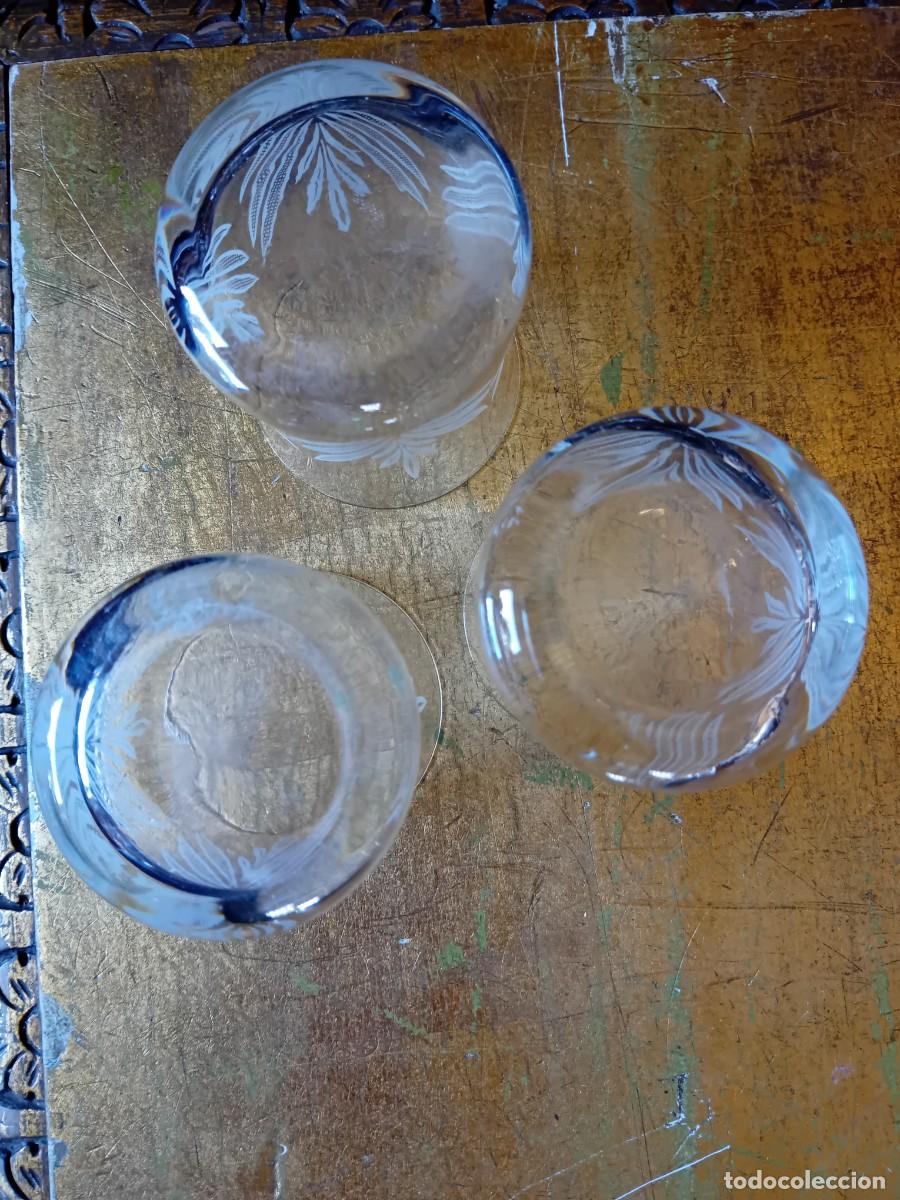 Antig&uuml;edades: 3 vasos serigrafiados d&eacute;cada de los 60 - Foto 4