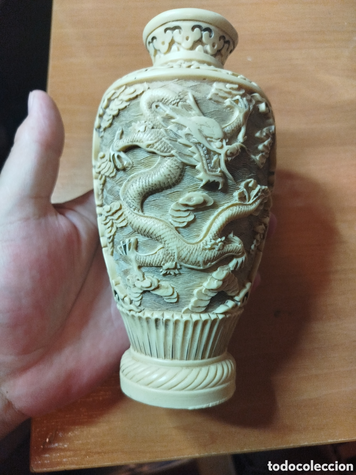 Antig&uuml;edades: Antiguo jarr&oacute;n chino. Jarr&oacute;n chino de drag&oacute;n.shen long.
