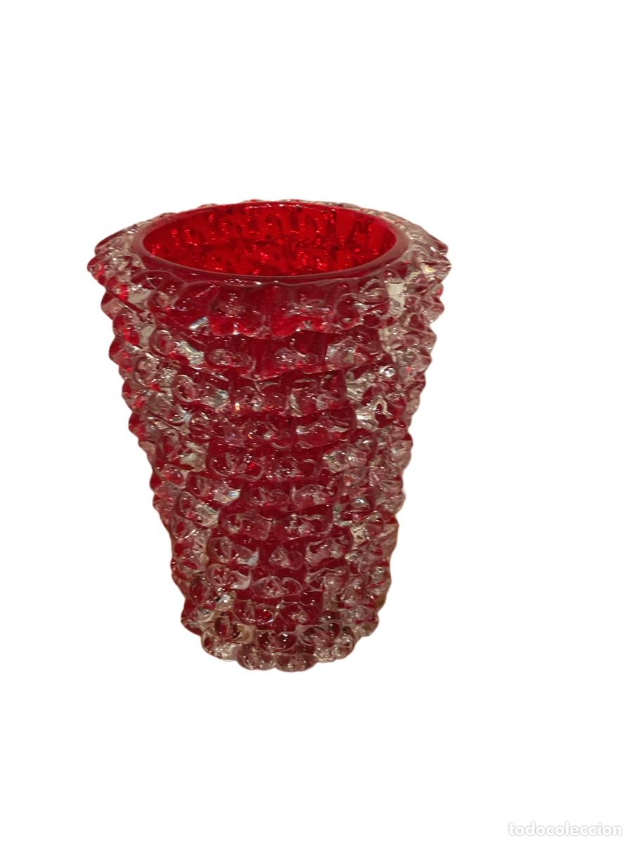 Antig&uuml;edades: Jarr&oacute;n en cristal de Murano en color rojo rubi