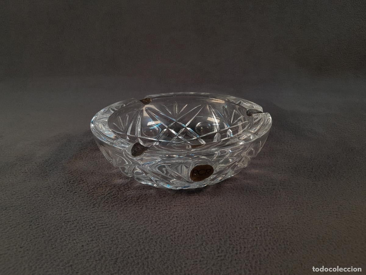 Antiquit&auml;ten: CENICERO CIRCULAR DE CRISTAL AL PLOMO DE ROYAL CRYSTAL ROCK.ITALIA.SIGLO XX.