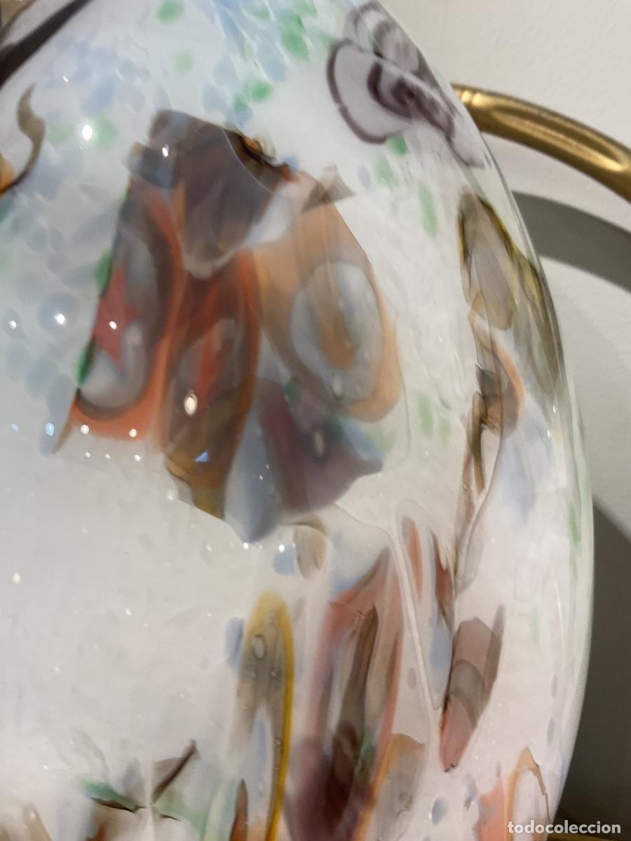 Antig&uuml;edades: L&aacute;mpara en cristal de Murano en. Forma de huevo - Foto 2